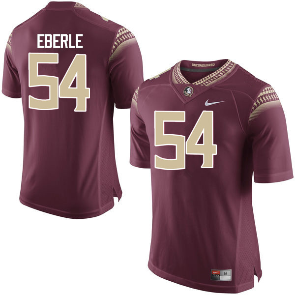 Men #54 Alec Eberle Florida State Seminoles College Football Jerseys-Garnet